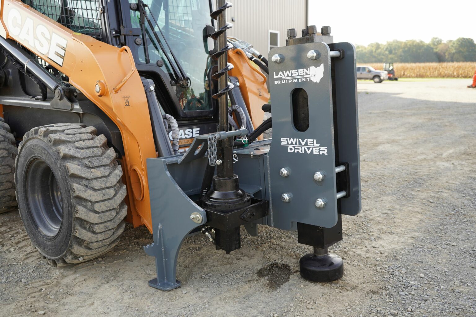 Fence Post Drivers for Skid Steers - Hydraulic Post Driver