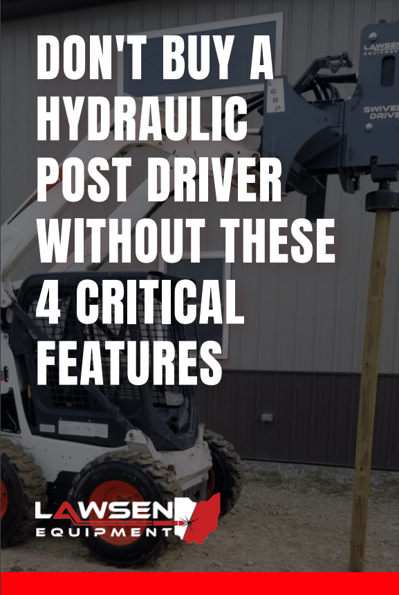 graphic with critical features for hydraulic post driver