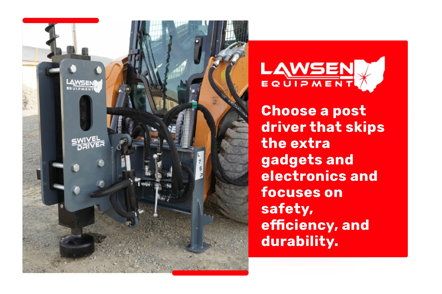 Choose a post driver that skips gadgets and focuses on safety