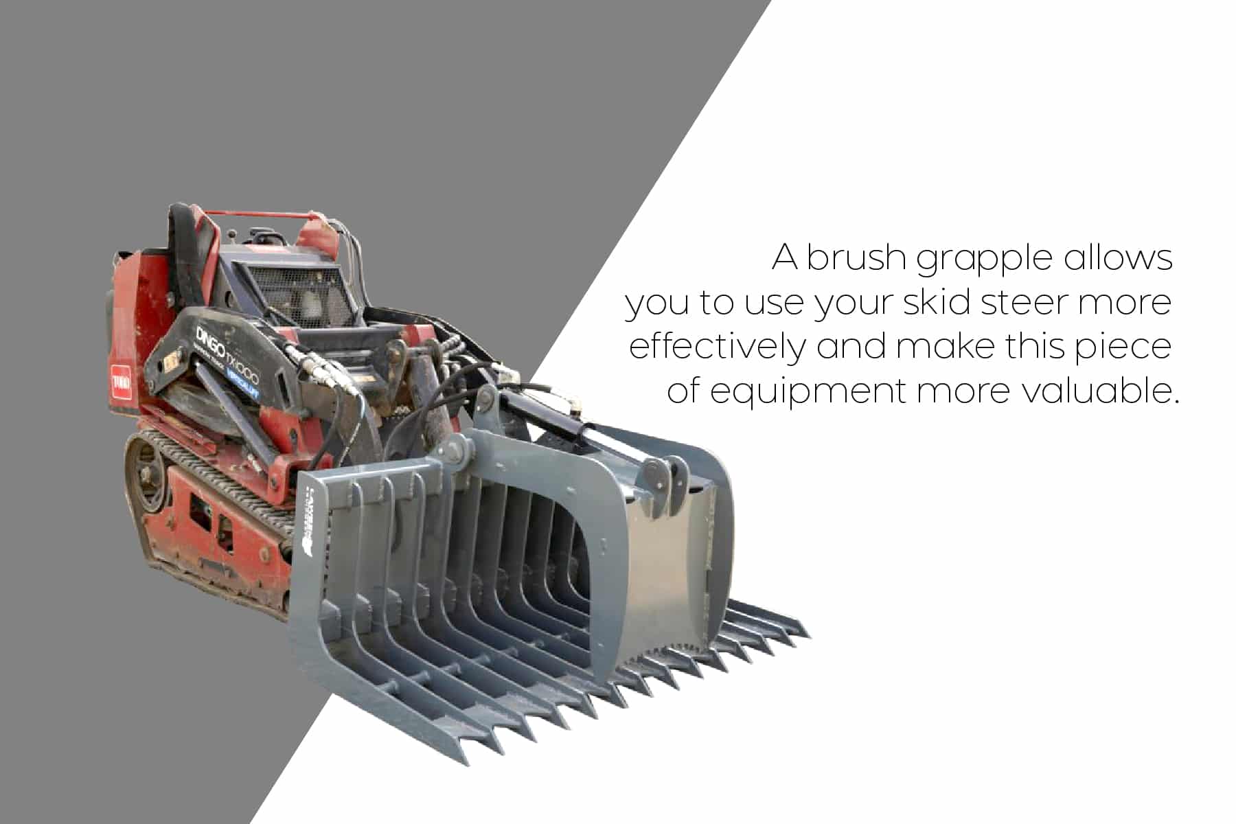 graphic about a brush grapple